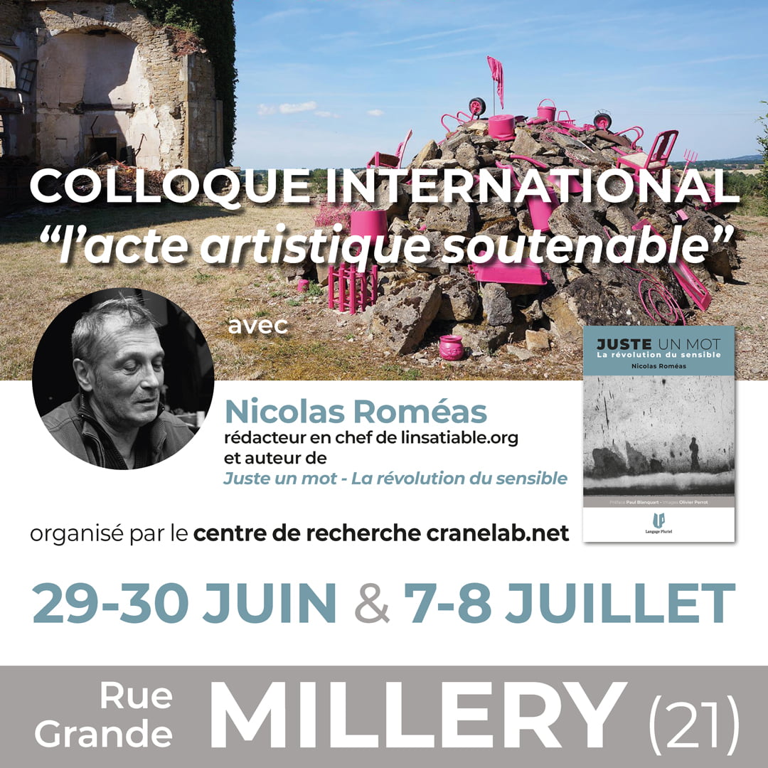 Colloque international “l’acte artistique soutenable”